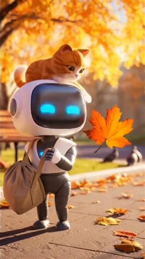 Cat Meets Robot… And Their Reaction Is Priceless! #cat #subscribe