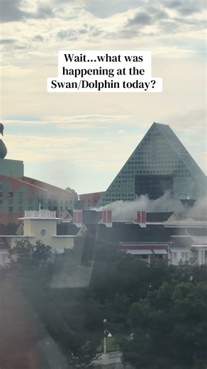 Smoke near Swan & Dolphin spotted from Skyliner — what happened?