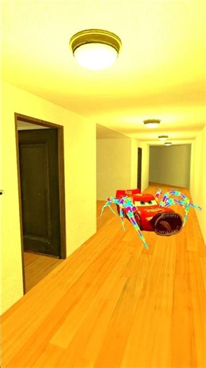 Raindbow Baldi And McQueen Car Eater Hiding from Monsters! #gmod