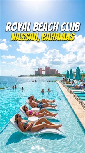 Infinity pool at Royal Beach Club in Nassau, Bahamas