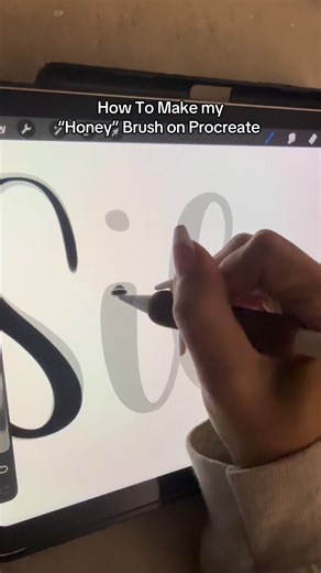Gabbie Lay on Instagram: "I love making brushes on procreate ✍️✨ #procreate #procreatebrushtutorial #procreateletteringbrushes #howtoonprocreate #ipadlettering"