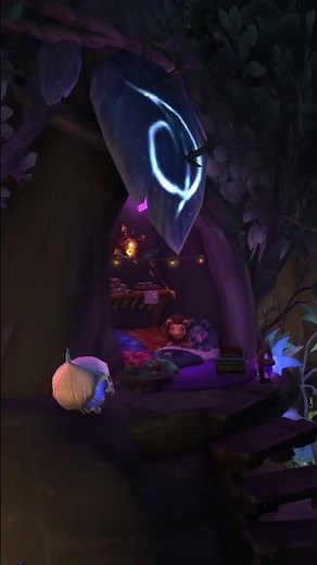 Cozy Evening Circle Room 🌙 | WoW Player Housing Short #wowhousing #worldofwarcraft #circleroom
