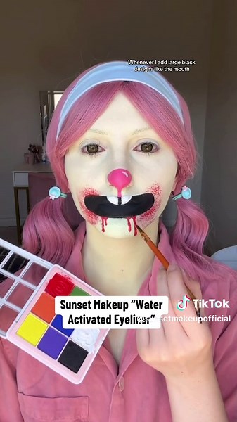 Cursed Sanrio Sunset Makeup Tutorial | Cosplay & SFX Makeup Inspiration