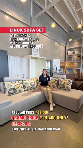 36K views · 146 reactions | ✨LINUX SOFA SET✨-93x74 INCHES-LIGHT GRAY...