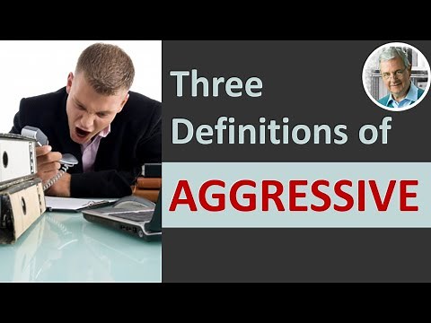 What is the Definition of AGGRESSIVE? (Illustrated Example)