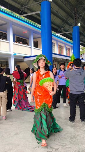 3.6K views · 75 reactions | Modeling their modernized carrot costume design 凌 #Grade12 #NutritionMonth2025 #fashionshow #SchoolEvents | Myra Dulnuan | Facebook