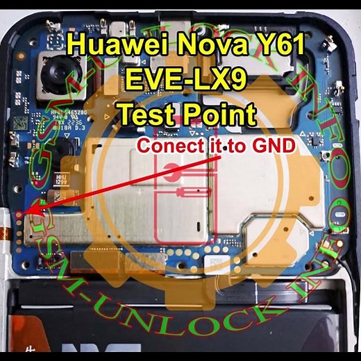 Huawei Nova Y61 EVE-LX9 Test Point