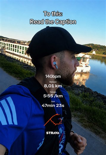 4 Monate nach der Leistenbruch-OP. 4 Läufe pro Woche: 2x (Zone 2) 1x Tempo/Intervalle 1x Longrun (Zone 2) Nicht jeder Lauf war leicht. Nicht jeden Tag hatte ich Motivation. Aber Disziplin bringt dich weiter als Motivation jemals wird. Kleine Schritte. Konsequent bleiben. Ergebnisse kommen.