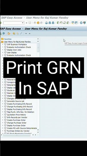 MB90 how to print GRN in SAP #sap #sap2000 #sapmm #automobile #sapcenter