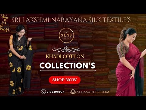 ✨ Khadi cotton collection’s // Sri Lakshmi Narayan silk textile’s 🧶🪡