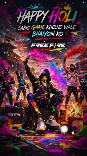 Happy Holi mere dost ❤️🎨Is baar rang bhi saath aur game bhi saath 🎮🔥
