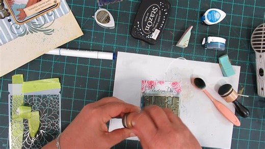 1.1K views · 13 reactions | We ♥ Heat Embossing Techniques here at The Studio! Cariena used Heat Embossing and Inking Techniques to customize a gorgeous title from Penelope Dee for the August KitClub! SHOP Heat Embossing here: https://shop.scrapbookstudio.co.za/244-heat-embossing SHOP Inks here: https://shop.scrapbookstudio.co.za/291-inks-1 Penelope Dee #tsukineko #heatembossing #scrapbookingideas #artjournaling #mixedmediajournal | The Studio at 106 Da Gama | Facebook