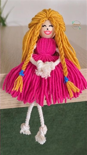 DIY Yarn Doll | Handmade Craft Idea 🧶✨