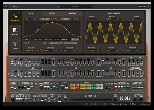 CS-80 V4 by Arturia - Synth (Analogue / Subtractive) Plugin VST VST3 Audio Unit AAX