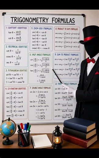 Trigonometry cheat sheet you actually need! 💯