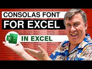 Excel - Consolas Font For Excel - Episode 2542