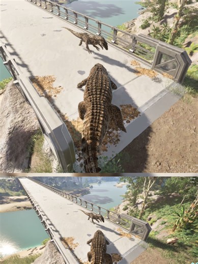 Roaming the Isle: Deinosuchus and Allosaurus Adventures