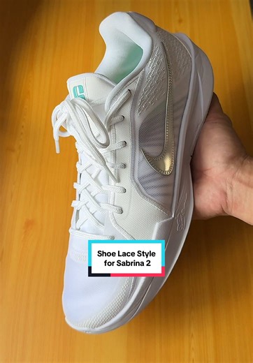 Shoe Lacing Ideas for Nike Sabrina 2 White Noise