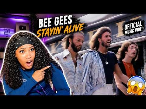 FIRST TIME REACTING TO Bee Gees - Stayin' Alive (Official Music Video) | UK REACTION!
