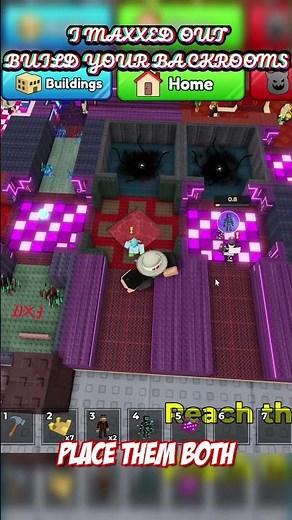I maxxed out build your backrooms...