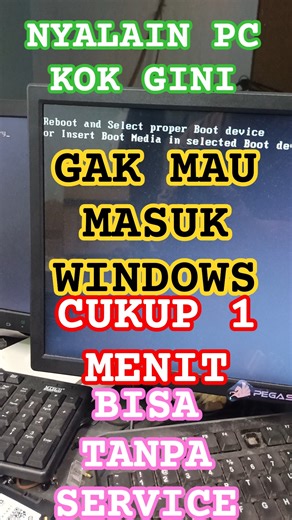 how to solve reboot and select proper boot device Mengatasi Reboot And Select Proper Device Komputer