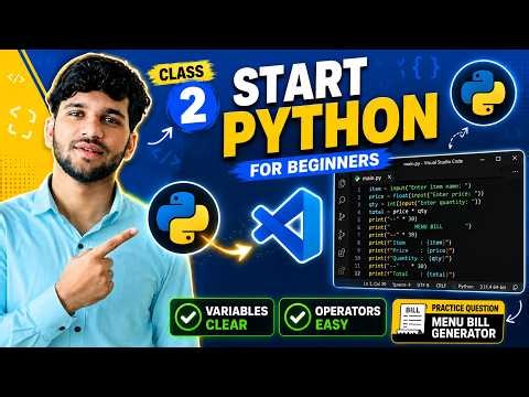 Python Variables & Operators | Bill Generator Project