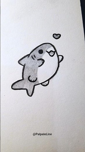 Cute Things To Draw When You're Bored ✏️ #tutorial #howtodraw #cute #easy #doodle #shark #sketch