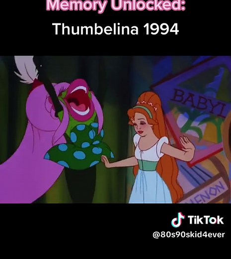 childhood movie Thumbelina from 1994. Miss the 90s and enjoying our childhood. #90skids #childhoodmemories #tinyprincess #thumbelina #disney #childhoodmovies #innocent #weekendvibes #familytime