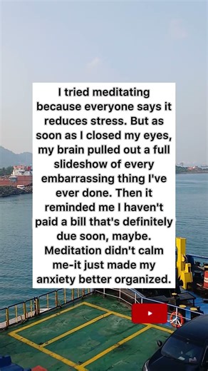 Meditation Gone Wrong 😅 #funny #relatable #shorts