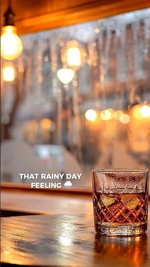 Cozy Bar Light Rain & Soft Music | Deep Sleep & Relaxation #cozybar #lightrain #music