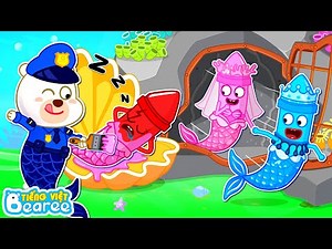 Kế Hoạch Giải Cứu Cô Dâu Cùng Bearee🖌️ Hôn Lễ Của Bút Màu Tiên Cá Hồng VS Xanh | Hoạt Hình Thiếu Nhi