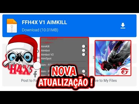 NOVAS FUNÇÕES!😱 COMO BAIXAR NOVO MOD MENU FFH4X CRACKED - FF 1.118.12 🔥 ANTIBLACKLIST 100%, ANTI BAN