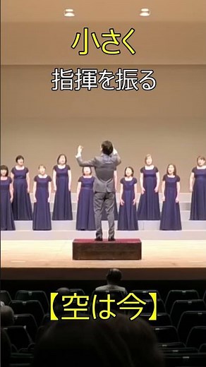 小さく、指揮を振る#Shorts#指揮#合唱#choir #空は今#山崎朋子