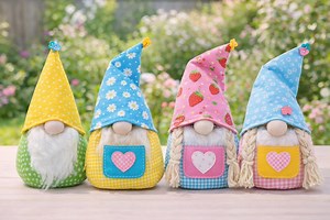 Pip & Pippa Gnome Sewing Pattern PDF | Spring Summer Gnome Pattern | Scandinavian Gnome Plush | DIY Gnome Tutorial | Apron Pocket Heart - Etsy
