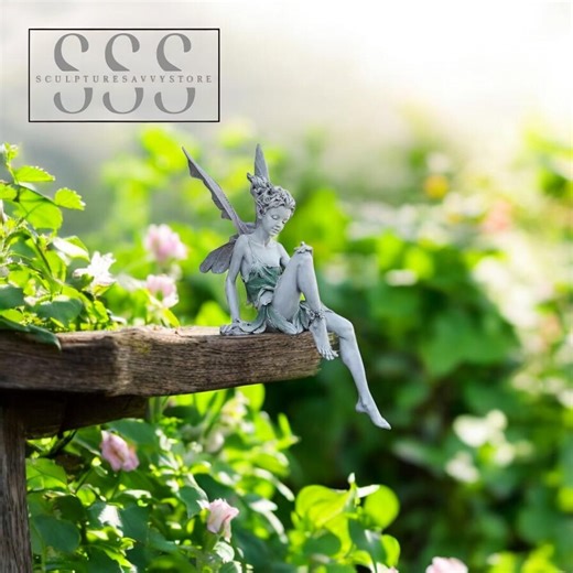 Resin Fairy Statue Whimsical Outdoor Yard Decor Magical Patio Sculpture Gift Garden Lawn Courtyard - Etsy