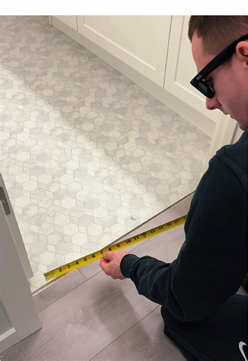 How to install T-molding #homeimprovement #construction #flooring #flooringinstallation #tips