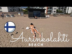 Walk on Summer Aurinkolahti Beach Helsinki | 🇫🇮 Finland June 2024