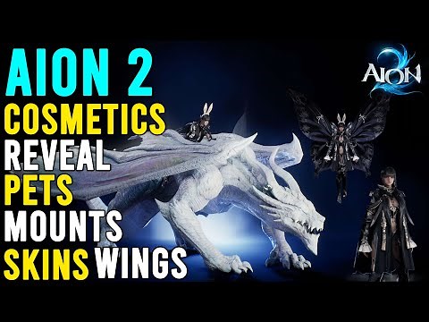 AION 2 New Cosmetics Showcase| Pets | Mounts | Wing | Skins | Korea
