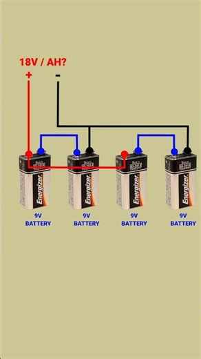 Battery series and parallel wring #shorts #youtubeshorts