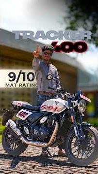 The Triumph Tracker 400 is the perfect compromise between the Speed 400 and the Thruxton 400 #mat