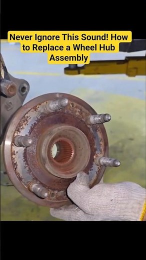 rusty front wheel hub and replacing it with a brand-new assembly #shorts
