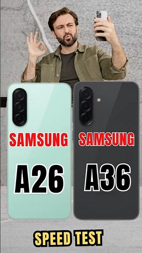 Samsung A26 5G VS SAMSUNG A36 5G #speedtest #galaxy #samsung #celular 📱 @canaldwn