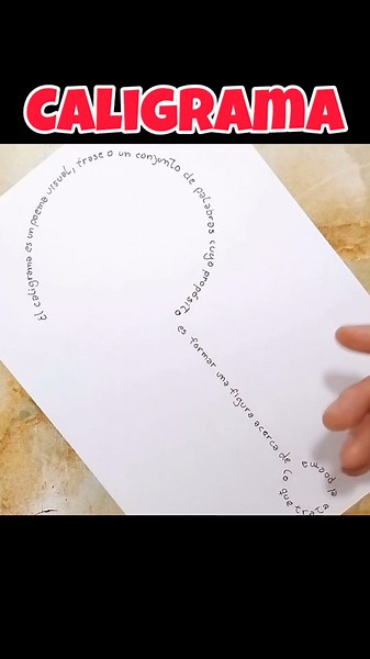 Calligram - Visual Poem #artinelcole #calligram