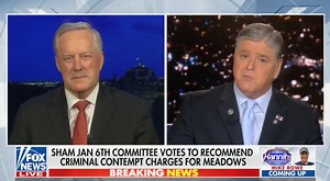 Text Message That Hannity Sent Mark Meadows During Capitol Riot Is Totally Memory-Holed on Hannity