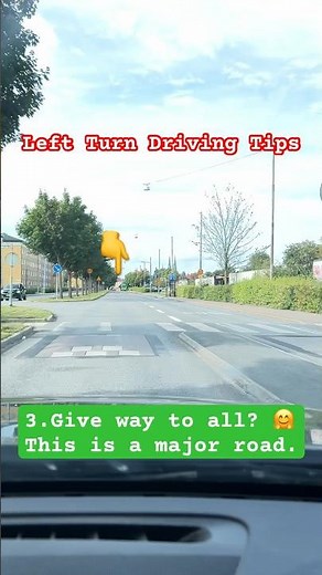 Left Turn Techniques and City Driving Tips #car #driving #tips #tipsandtricks #shorts