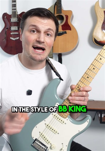 A solid way to approach playing guitar like BB King ✌️❤️🎸 #guitartok #learnguitar #guitartutorial #guitarsolo