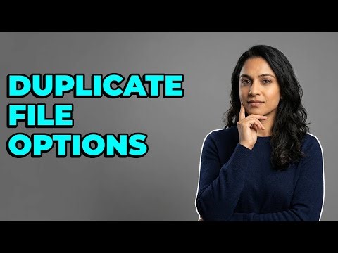 What Options Appear For Duplicate File Names When Copying?
