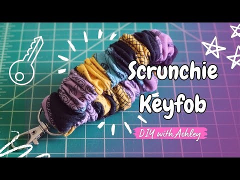 DIY Scrunchie Keyfob Tutorial | Easy Beginner Sewing Project ‪@DIYwithAshley‬