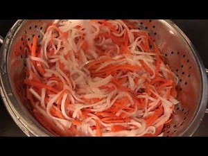 How I make Pickled Daikon Radish & Carrots
