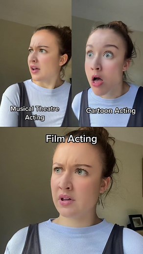 Comparing Film, Musical Theatre, and Cartoon Acting Impressions